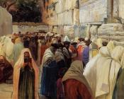 Jews at the Wailing Wall - 古斯塔夫·鲍恩芬德
